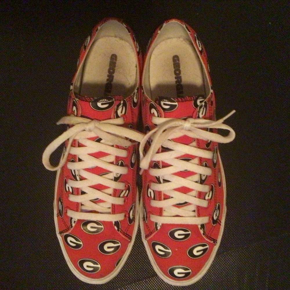Georgia Bulldogs canvas shoes